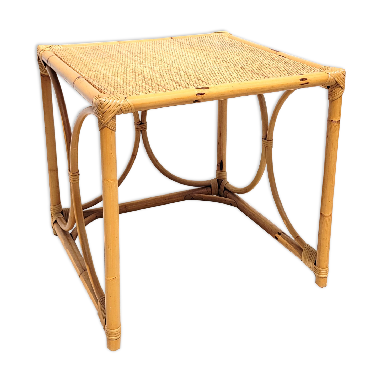Rattan coffee table 50x50cm