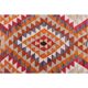 1970s Vintage Turkish Hand-Knotted Wool Cotton Orange Runner Rug 85x330