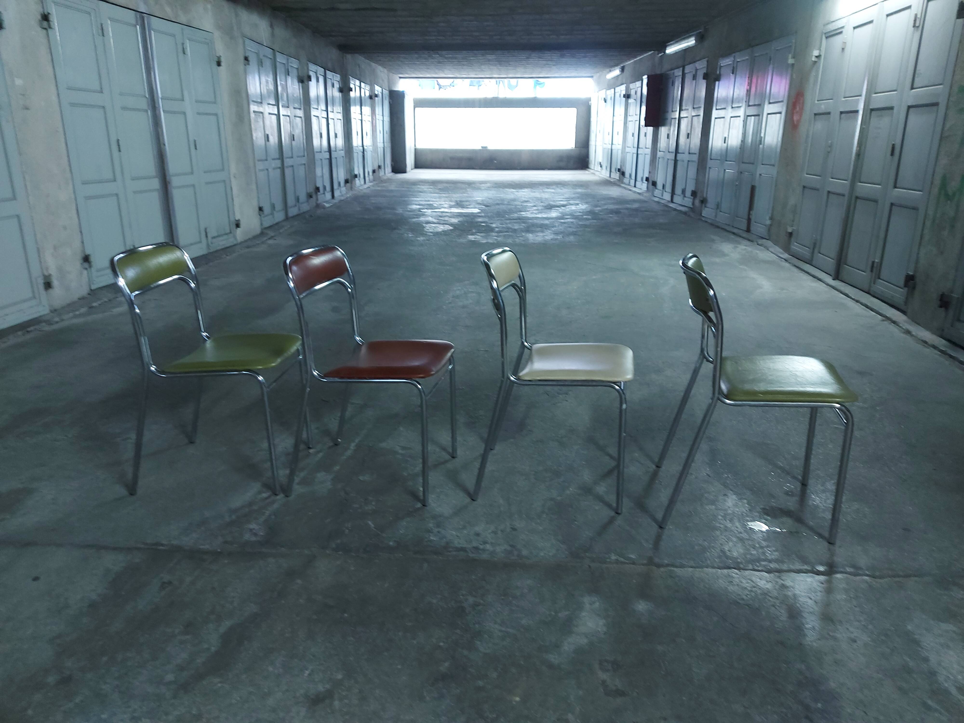 4 chaises vintages 70'S Souvignet