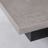 Metal mid-century etched coffee table