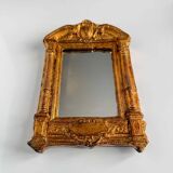 Small Vintage Gold Mirror – Neoclassical & Napoleon III Style