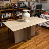 Travertine table, unique piece
