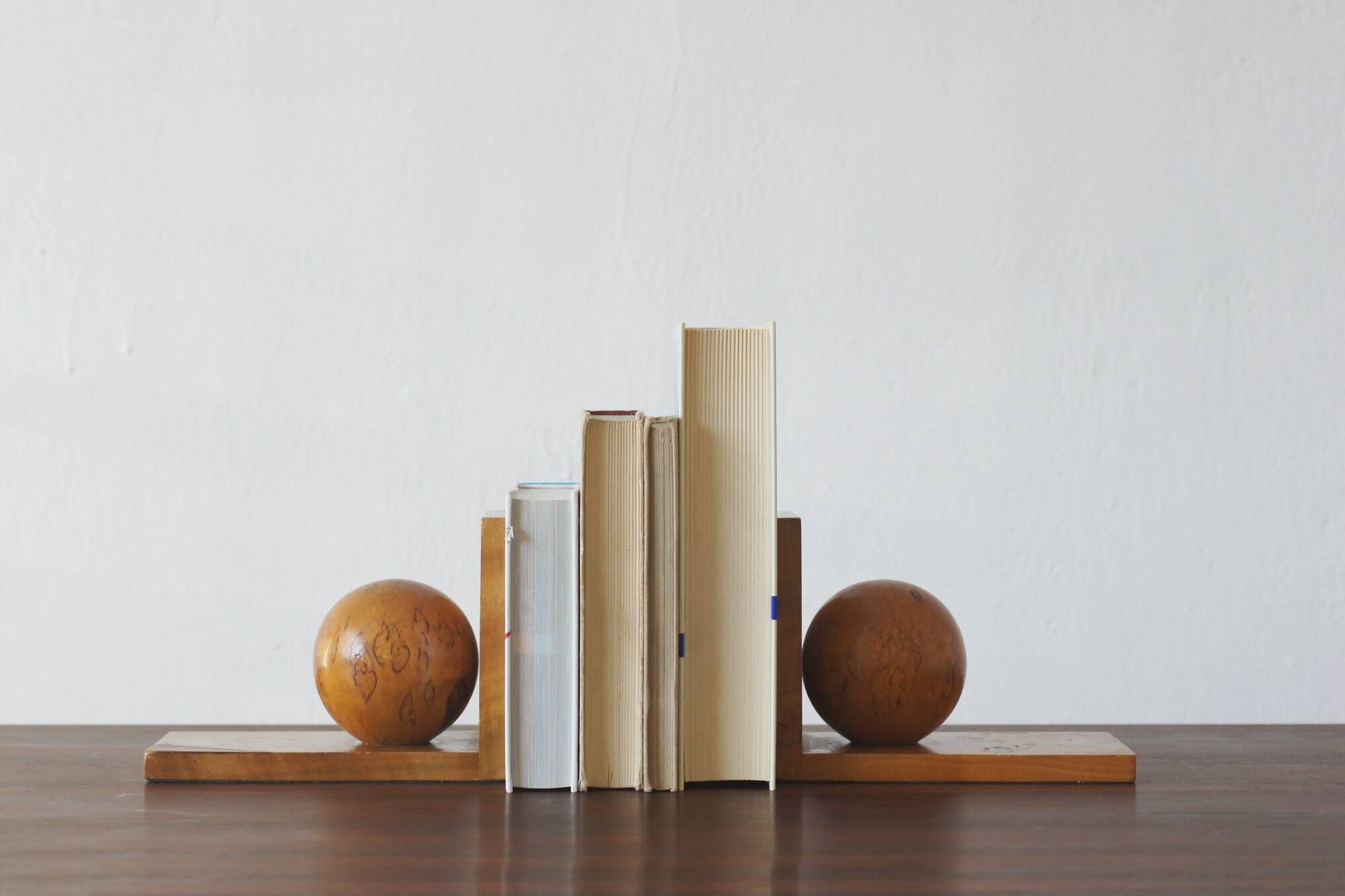 Mid-Century Modern Wooden  Bookends 1950s, Set of 2