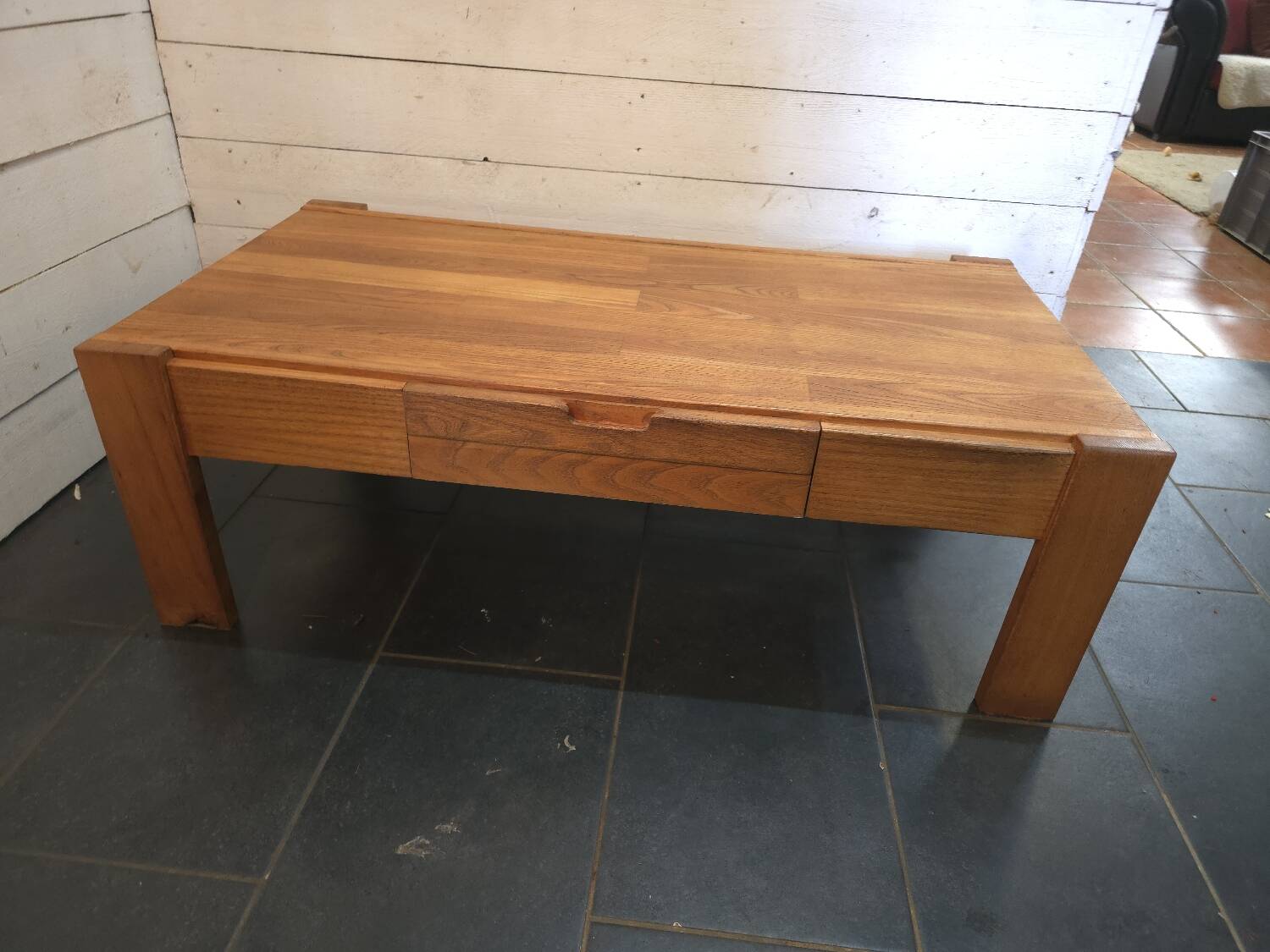 Scandinavian style oak coffee table from the 60s