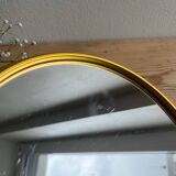 Vintage round gold mirror