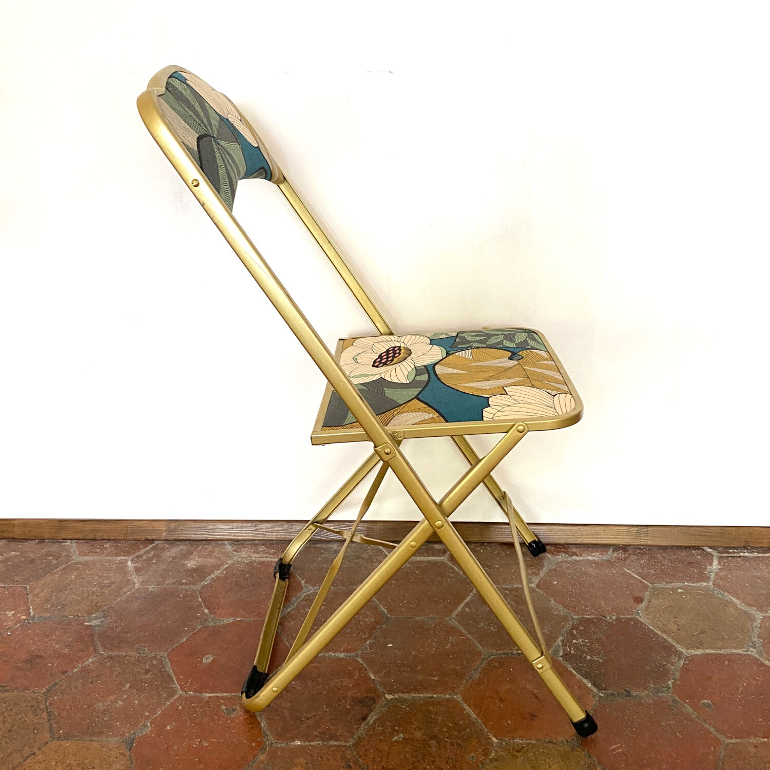Chaise pliante vintage upcyclee - Idris