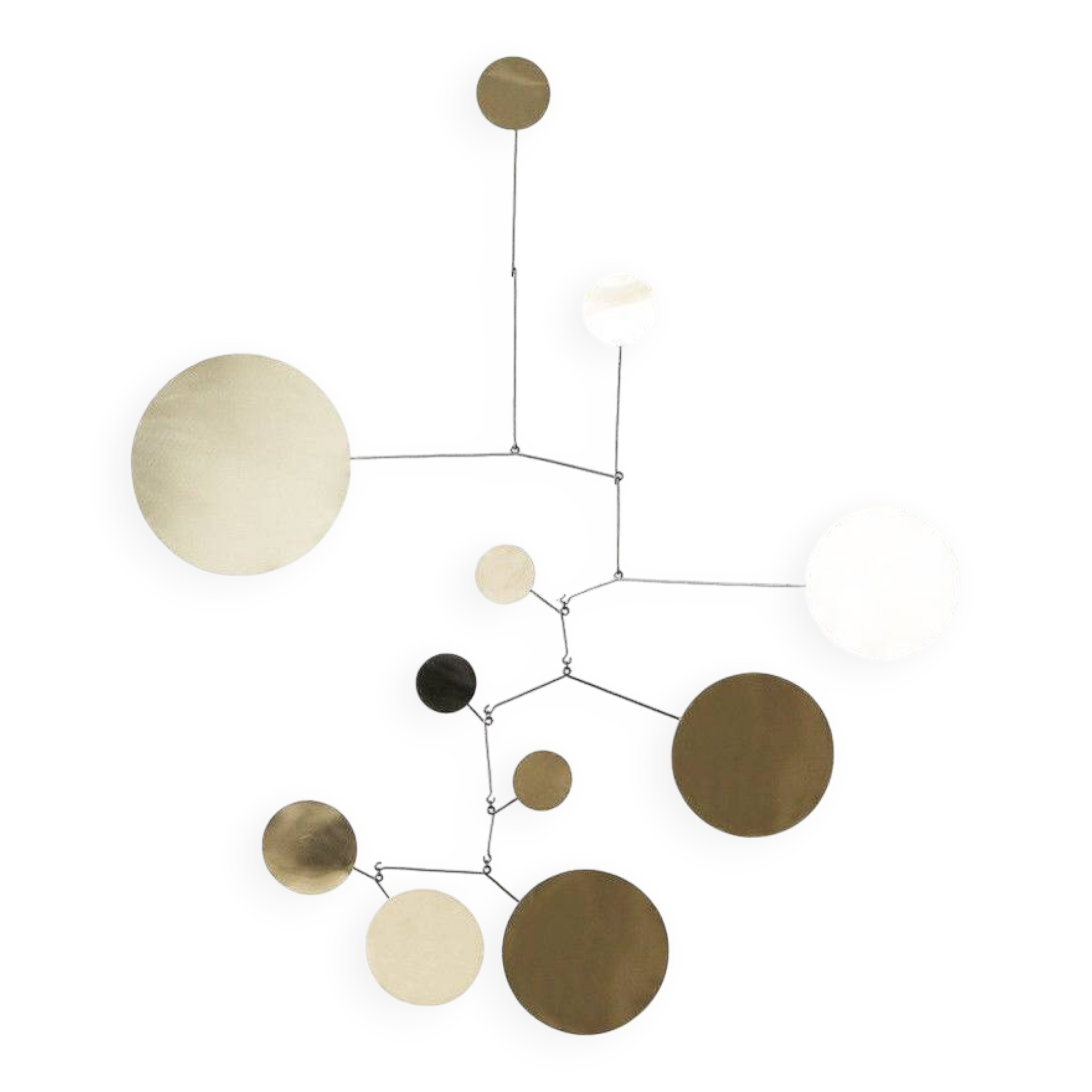 Large Space Age Mobile Brass Sculpture