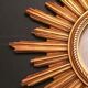 Mirror Sun gilded wood 59 cm, Deknudt
