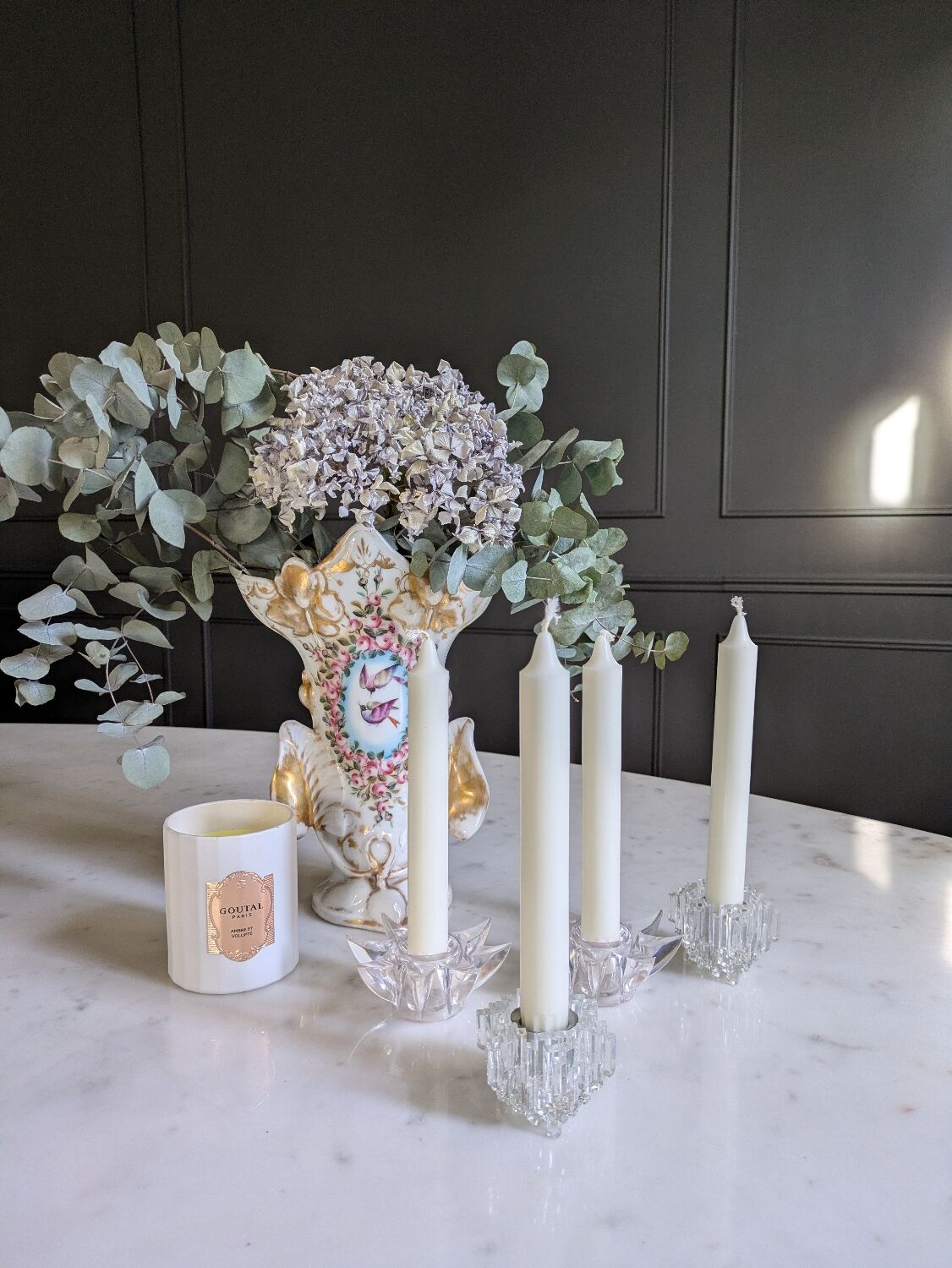 Set of candlesticks from the 70s.