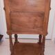 Louis XVI style bedside with marble top and carved door