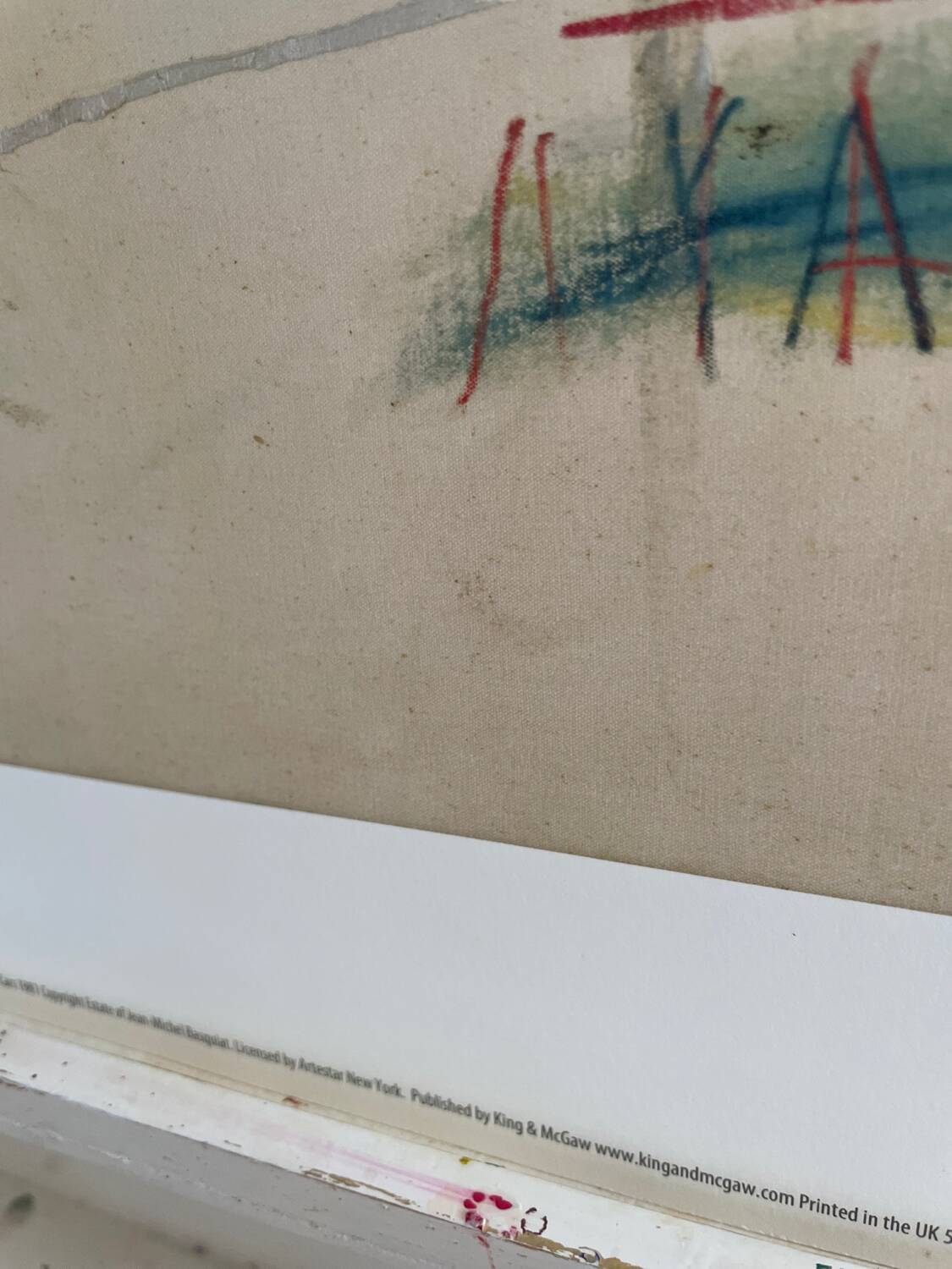 Jean michel basquiat, old cars 1981, sous licence artestar ny