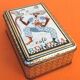 Old metal box Lithographed Café Brasilia (200x130x75)