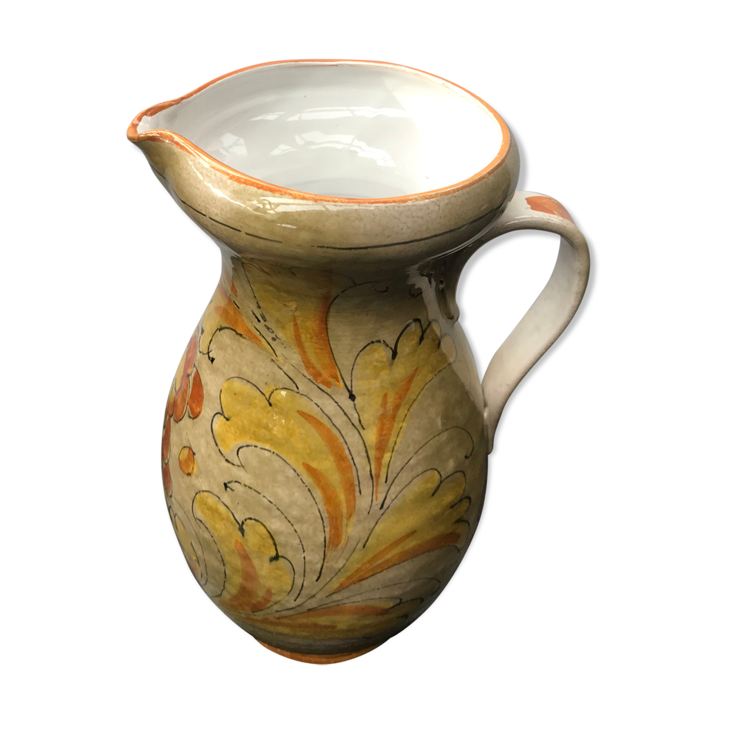 Tiam ceramics pitcher beige decor