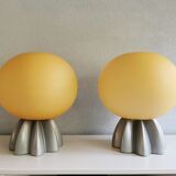 Paire de lampes Foscarini, verre de Murano 1980