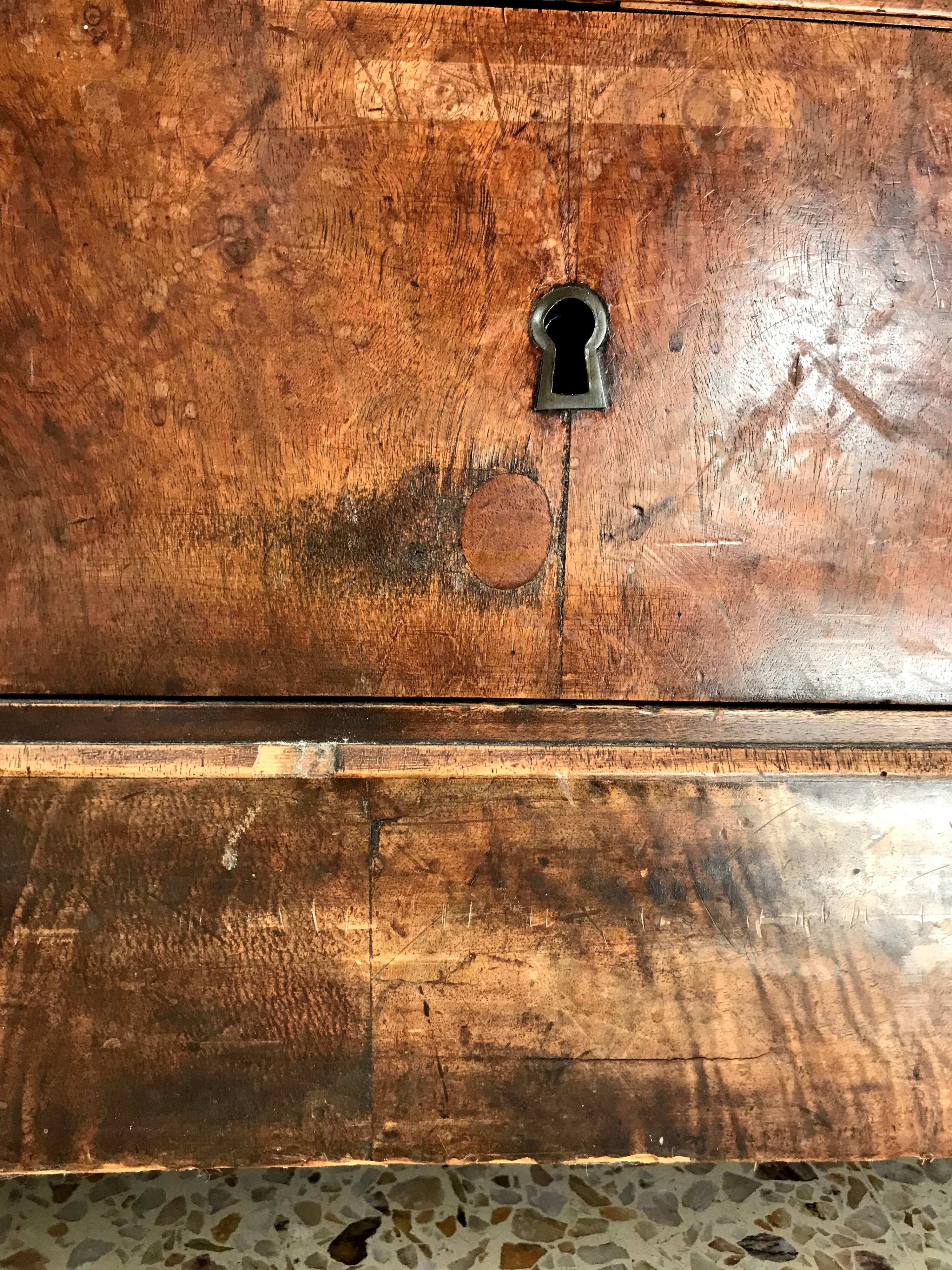 Old country chest of drawers nineteenth century