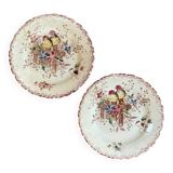2 small Terre de fer “birds” plates