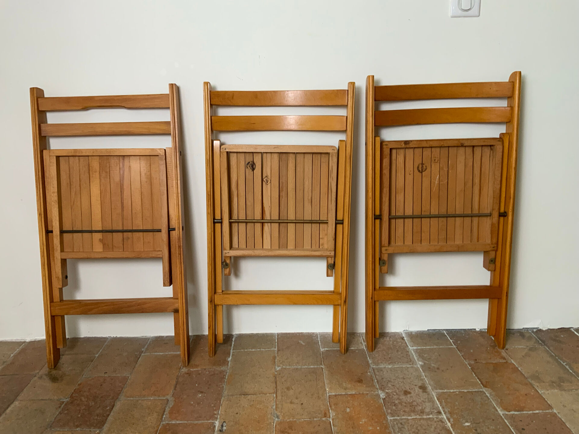 Trio de chaises pliantes 70´