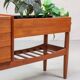 Arne Wahl Iversen plant bench chest of drawers vintage teak Danish 60s