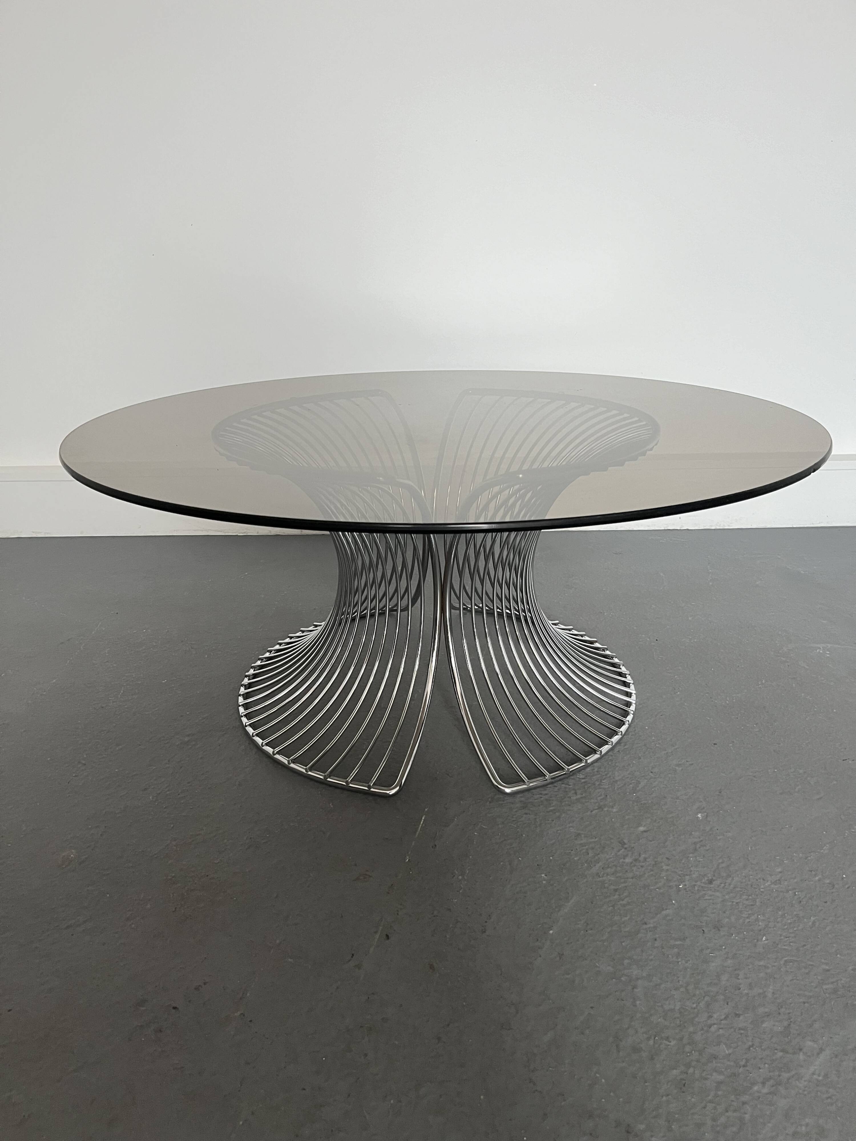 Coffe table smoke glass,1980s