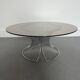 Table basse en verre fumé, années 1980