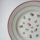 Plat rond digoin sarreguemines rose et vert 1940