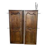 Paire de Portes d'armoire ancienne et sa traverse