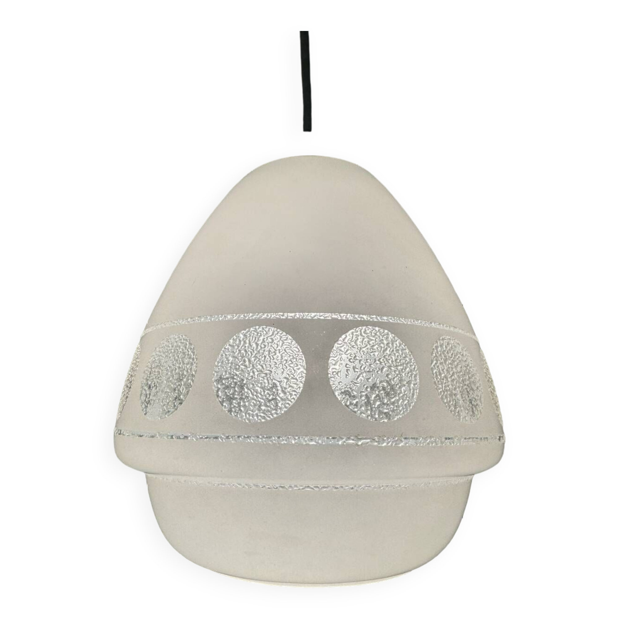 Space Age design glass chandelier from the 70s