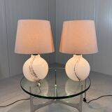 Peill & Putzler large glass table lamps 1970’s