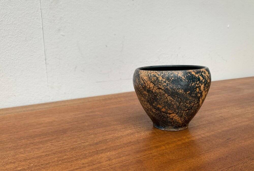 Brutalist Ceramic Bowl from Mid-Century German Study by Gerhard Liebenthron, 1960s