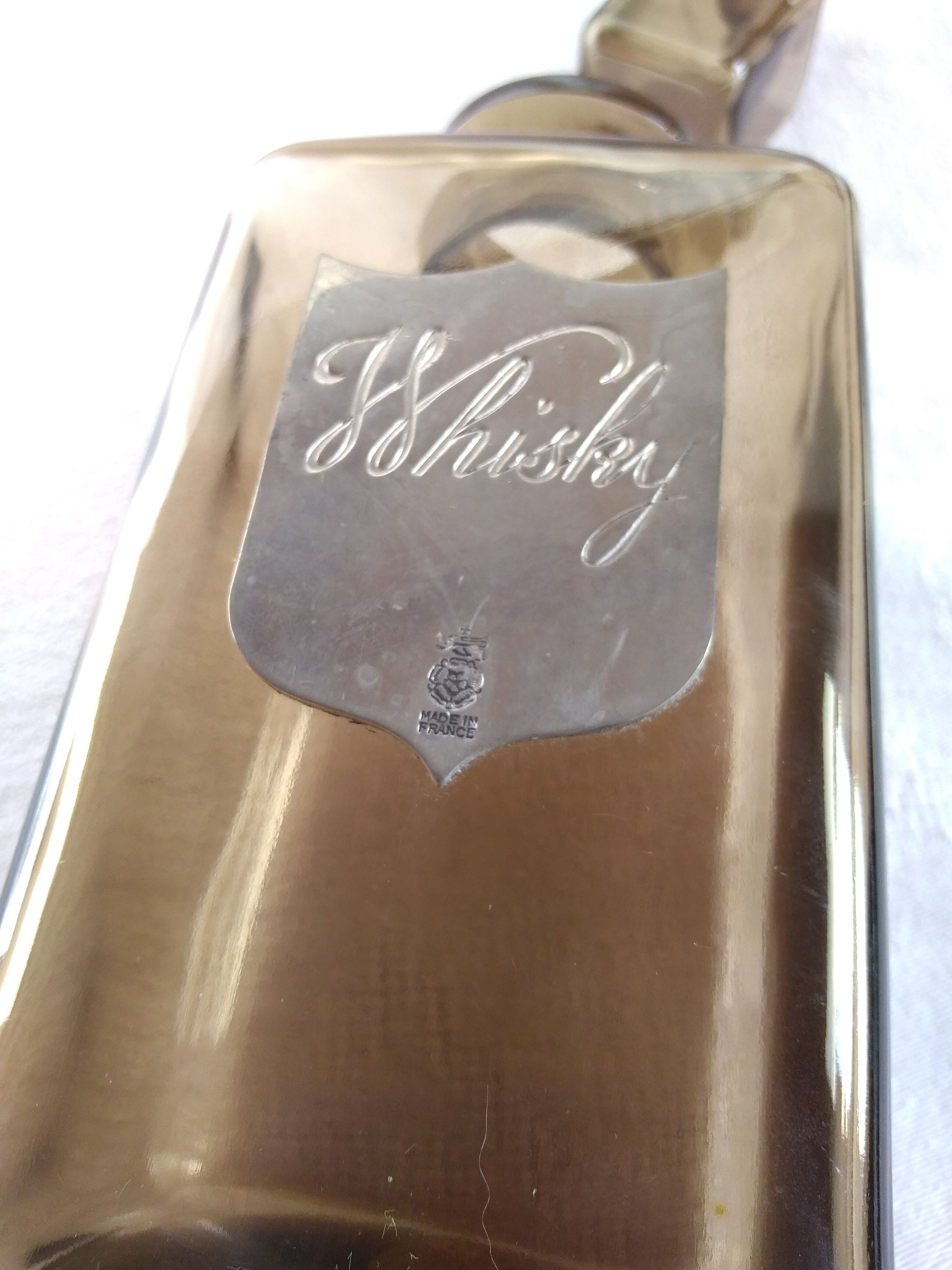 Smoked glass whiskey decanter