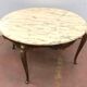 Bronze coffee table and marble tray Style Louis XV 20th century