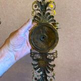 Paire d'appliques en bronze doré, 2 feux, de style Restauration.