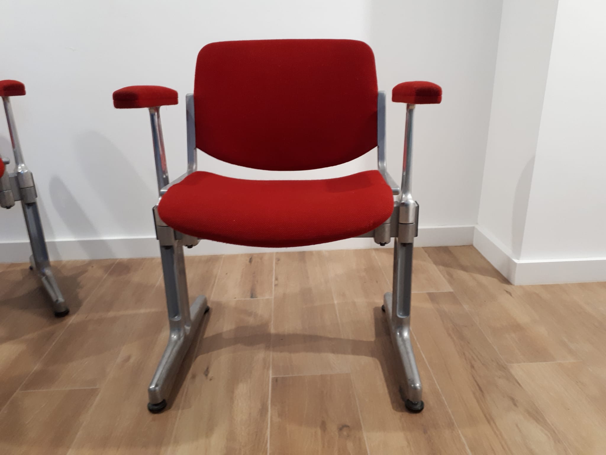 Set of four chairs by Giancarlo Piretti for Castelli