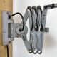 Grey Industrial Gooseneck Scissor Wall Lamp from Elektroinstala, 1960s