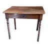 Old desk table in cherry wood Louis Philippe period. XIX