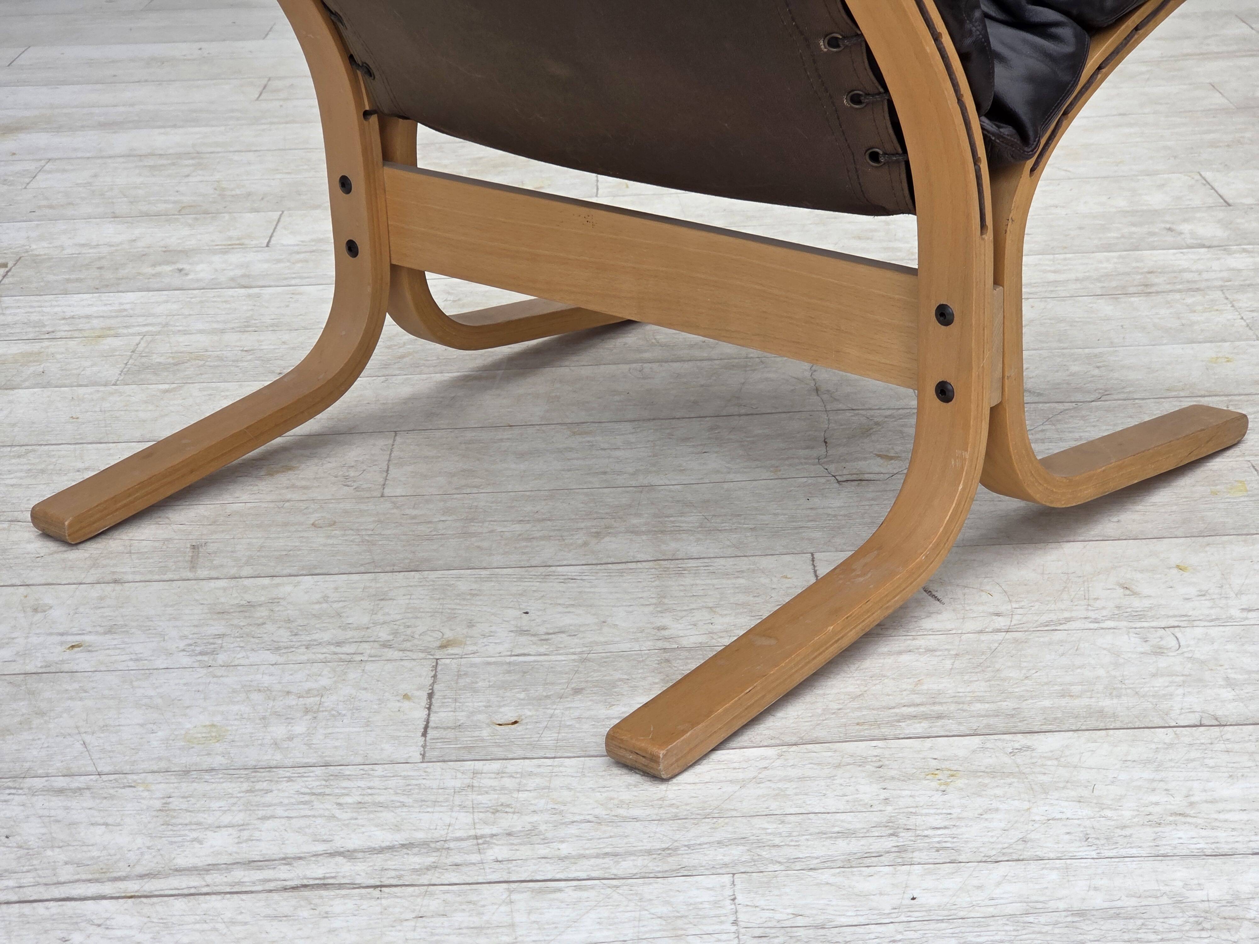 1970s, Norwegian design by Ingmar Relling, lounge chair model "Siesta".