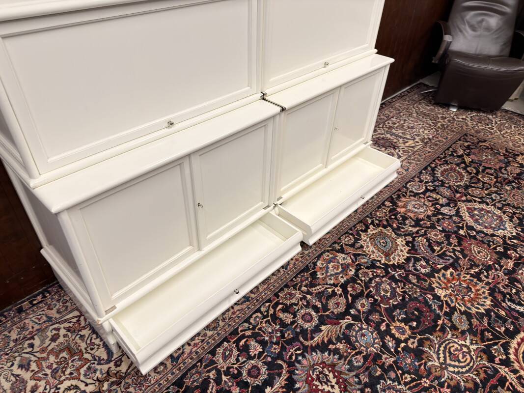 Original Globe Wernicke English Low Bookcase White