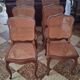 Wooden chairs with caning in Louis XV style