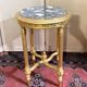 round gilded wooden side table, Louis XVI style