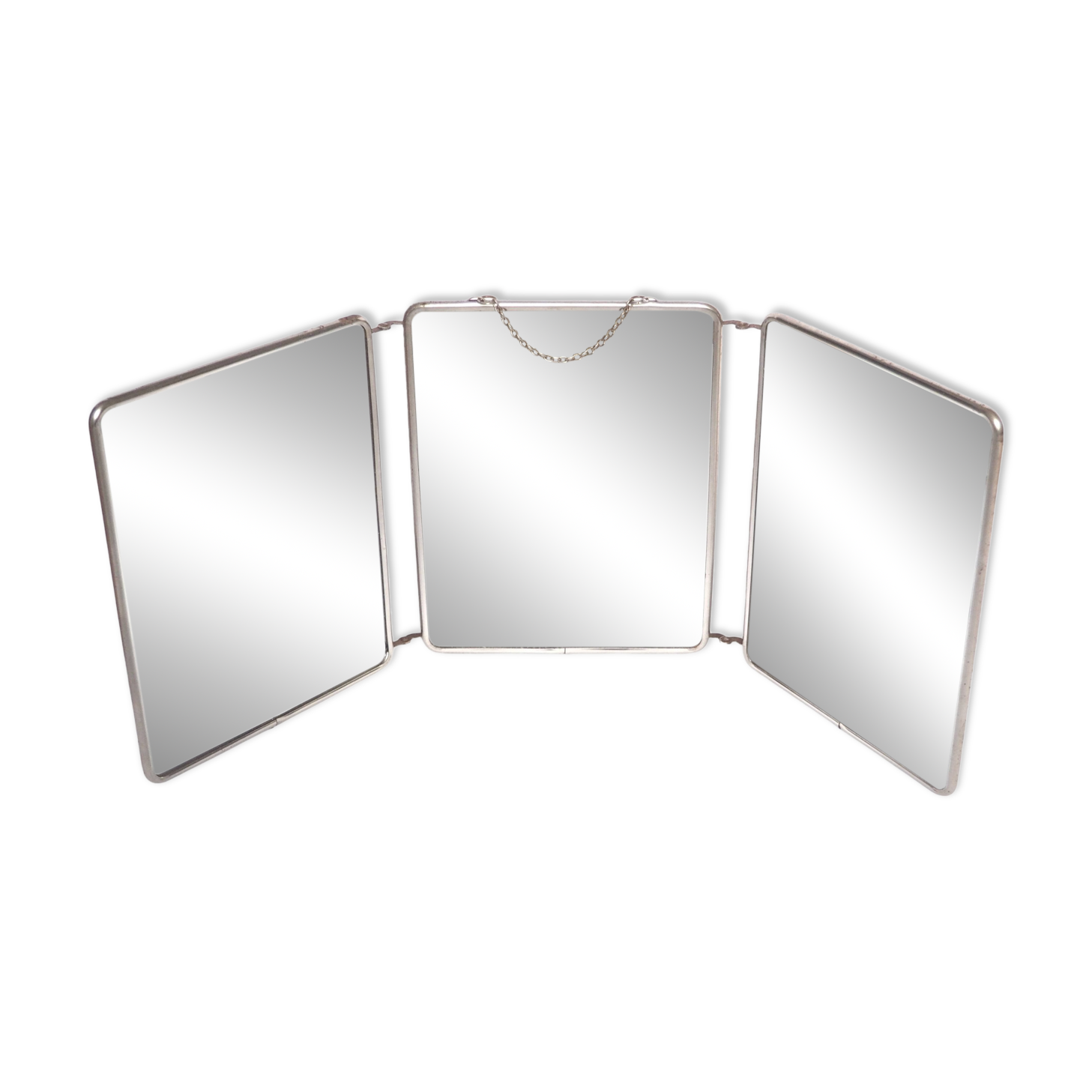 Triptych barber mirror