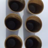 6 vintage digoin sandstone cups