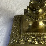 Bronze fish candlestick
