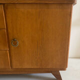 Commode basse vintage pieds compas