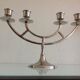 70-year-old chrome/vintage metal straight-line chandelier