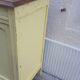 Buffet parisien patine jaune pastel