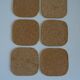 Series of 6 vintage mother-of-pearl coasters
