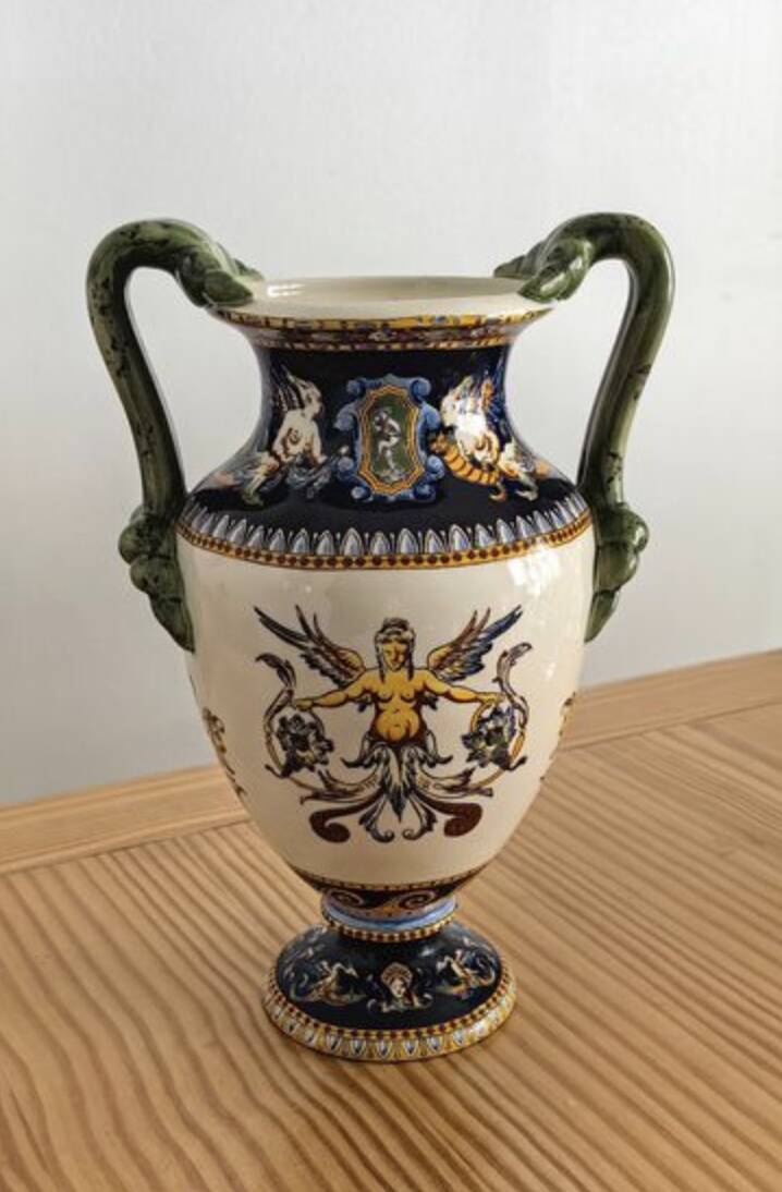 Vase en faïence de Gien