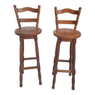 Paire de tabourets de bar