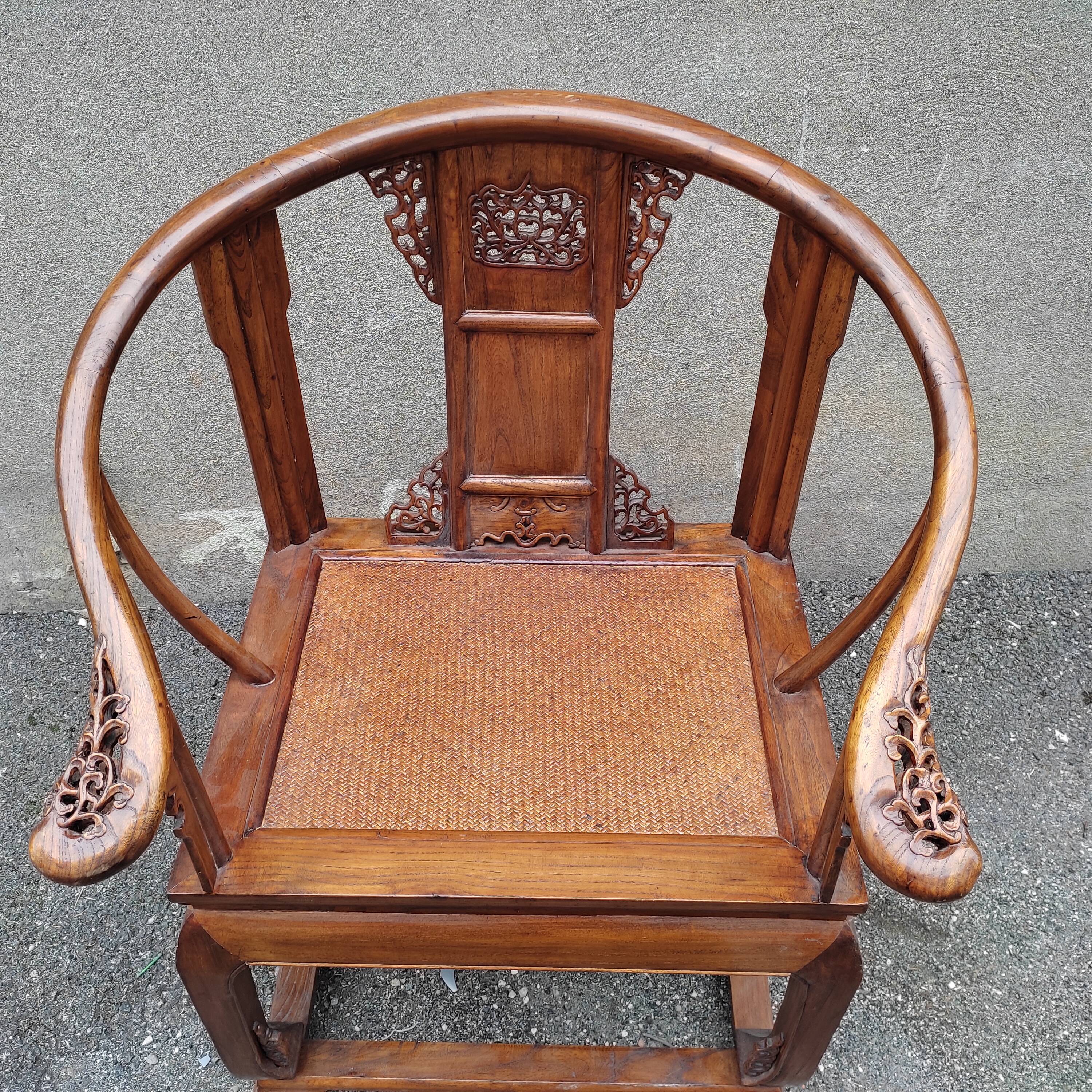 Chinese horseshoe armchair