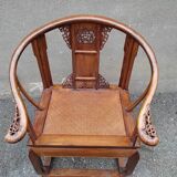 Fauteuil chinois fer à cheval